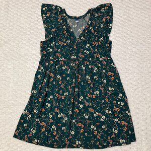 Old Navy Women’s Summer Floral Mini Dress - Green - L